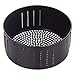 YARNOW Cestino per friggitrice ad aria calda da 3,5 l, accessorio non basta, in ghisa, cestino da cucina, cestino per patatine fritrice, cestello per friggitrice, cestello da cucina, colore nero