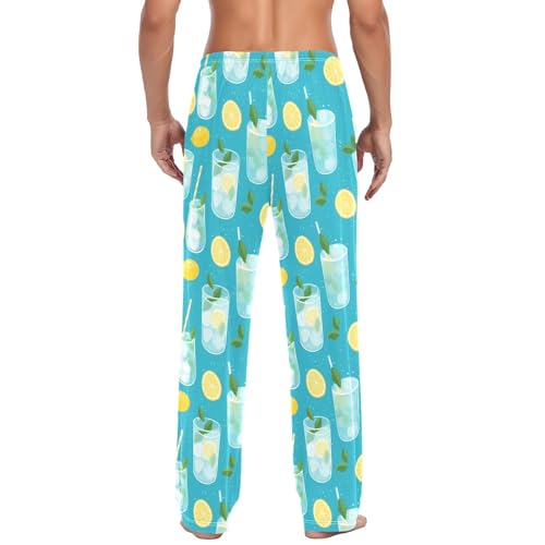 Iced Sprite Men's Pajama Pants Lightweight Sleepwear Bottom Lounge Pants3