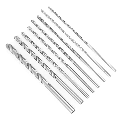 8Pcs 4-10mm HSS Straight Shank Drill Bit Tool for AluminumWoodPlastics