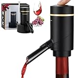 BLUBYEES 3-in-1 Electric Wine Aerator & Decanter Set with Stand Base - Automatic Pump Dispenser, Retractable Tube, and Built-in Pourer, Ideal Gift for Wine Lovers