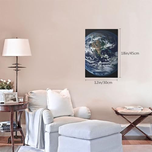 Toile murale marbre bleu encadrée grand format pour salon moderne