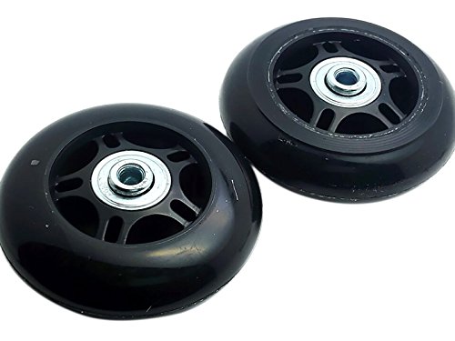 2Set OD 76mm Luggage Suitcase Replacement Wheels Axles Repair Wrench3