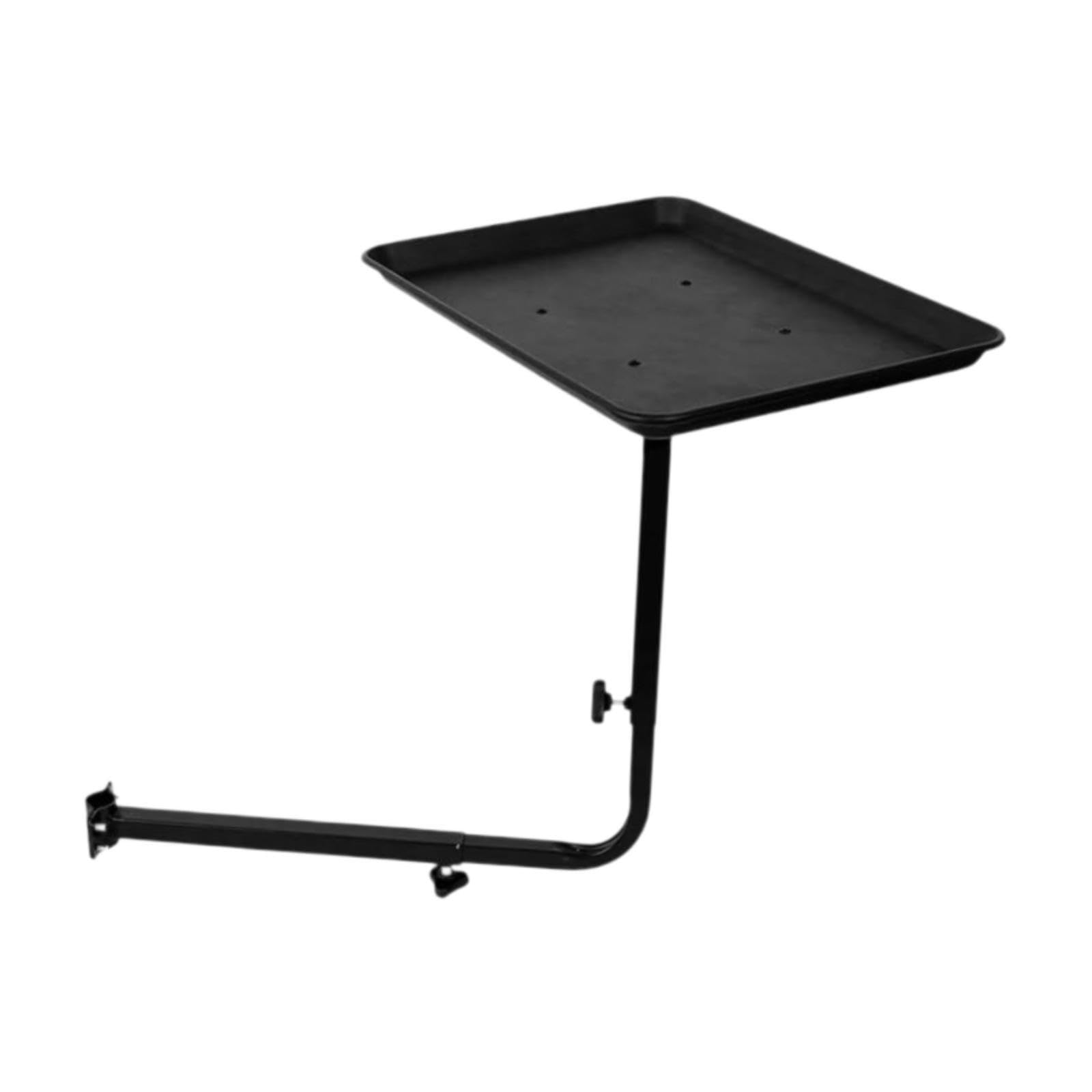 Bandeja metálica versátil para silla de salón, ideal para coloración y cuidado profesional del cabello. Bandeja para silla de barbería. Accesorio