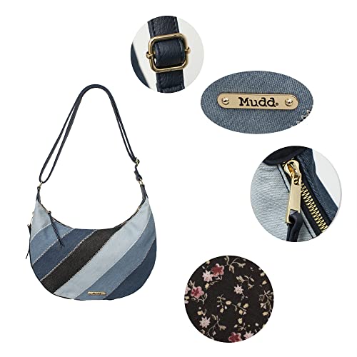 Mudd Handbags For Women Designer Patchwork Hobo Bag Denim #TOP4