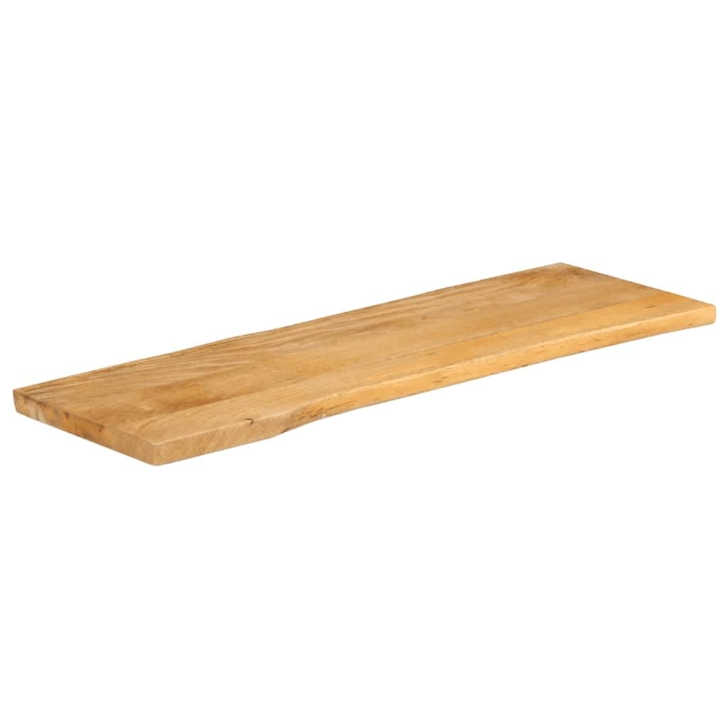 vidaXL Tischplatte, Holztischplatte mit Baumkante, Ersatztischplatte für Couchtisch Beistelltisch Esstisch, Holzplatte, Massivholz Mango