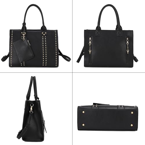 Image of JESSIE & JAMES Satchel Purses for Women Shoulder Bags Crossbody Top Handle Handbags with Adjustable Strap Card Pouch