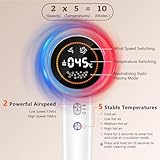 TQQ Hair Dryer, 400 Million Plasma Ionic Hairdryer, 110, 000 RPM High Speed Brushless Motor Blow Dryer for 2min Fast Drying, 57dB Low Noise Travel Hairdryers for Women and Men - Image 4