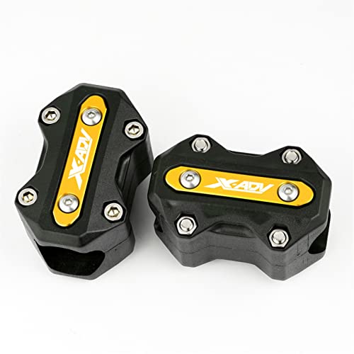 Protection pare-chocs moteur moto XADV 750 anti-chute et bloc anti-friction or
