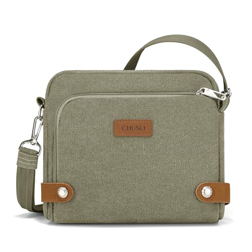 Image of Anti Theft Crossbody Bag for Women, RFID Blocking Travel Purse Slash Proof | CHUNLI Pickpocket Proof Crossbody Bags, Travel Purse Bag with Lockable Zippers & Slash Resistant Strap