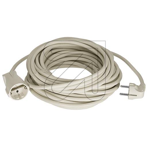 Cable alargador * Varios modelos, colores, longitudes y áreas de aplicación disponibles * (blanco crema beige Schuko, 25 m)