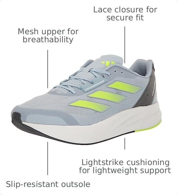 Image of adidas Mens Duramo Speed Running Sneakers Shoes - Blue