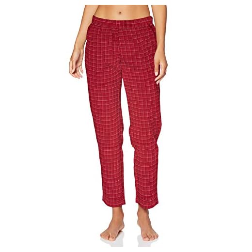 Triumph dam mix & Match avsmalnande byxor flanell pyjamas underdel