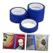 HOUDERCO 6Rolls Blue Masking Tape Wide Residue Adhesive for Automotive Painting Home Renovation Industrial Use Vivid Color for Sharp Lines Yards Each