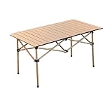 Facile à assembler : avec il design di tipo diviso per la tavola e la staffa, il piano del da pique-nique pieghevole portatile può essere arrotolato e il telaio in acciaio con serratura di sicurezza può essere piegato, quindi è è facile e sicuro da installare o piegare in qualalare siasi momento per aiutarti a risparmiare molto tempo