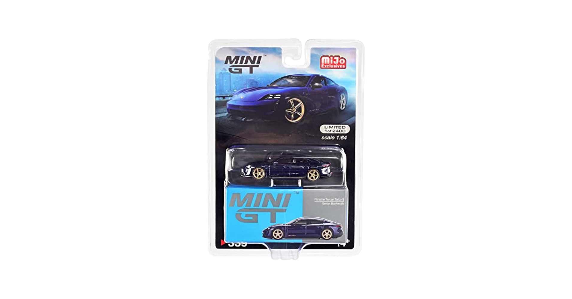 Amazon.com: Truescale Miniatures Taycan Turbo S Gentian Blue
