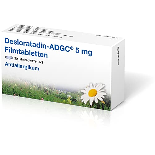 Desloratadin ADGC 50 Stück zur Behndlung von Symptomen bei allergischer Rhinitis Cover