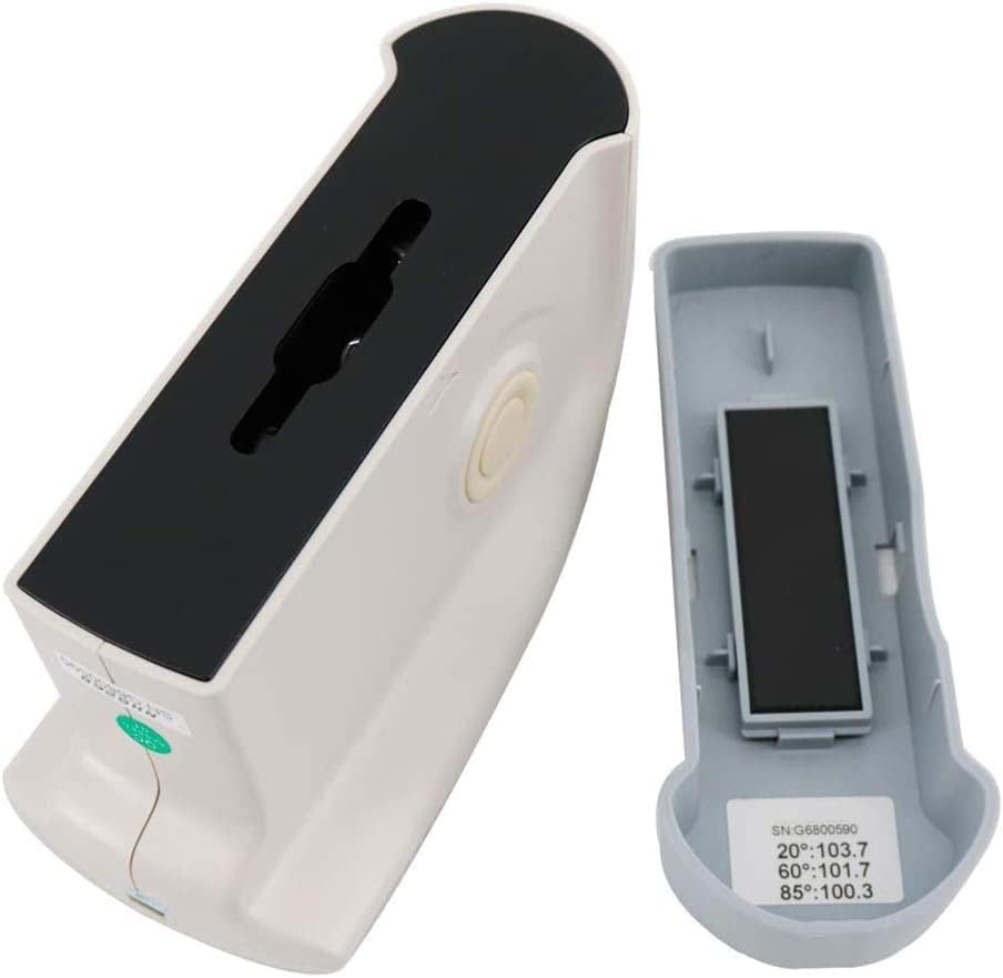 Tri-Angle Glossmeter 20 60 85 Degree Gloss Meter 20° 60° 85° Gloss Measurement with Measuring Range 20° 0-2000GU 60° 0-1000GU 85° 0-160GU for Marble Granite Plastic Paper,Etc