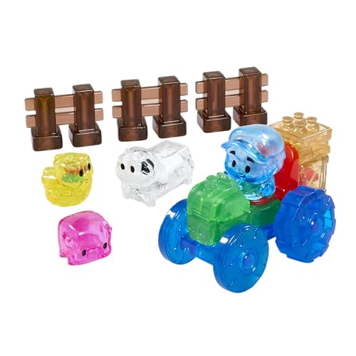 Jelly Blox - Farm Set, Sensorisches Spielzeug für Kinder ab 2 Jahren, Bauset mit 18 weichen, Sensorischen Bauernhoftieren und -Figuren… – Ansicht 2