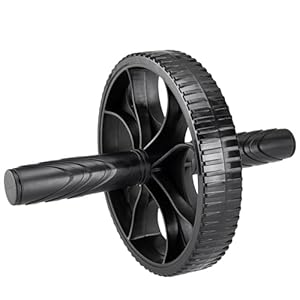 Bauchmuskeltrainer ab Wheel ø17,5 cm, für effektives Bauchmuskeltraining für Frauen und Männer, Fitnessgerät für zu Hause und im Fitnessstudio