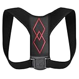 GOOHOCHY Haltungskorrektor Buckelkorrekturgürtel mit Verstellbarem Nylon und Pu Lederband Atmungsaktiv für Damen und Herren Sitzhaltung Unterstützung bis 40 80 Kg