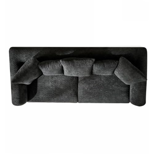 Image of A to Z Furniture Classic Chesterfield Sofa Set Luxury Chesterfield Sofa in for Home Living Room & Office (3+1+1=5 Seater Sofa Black)