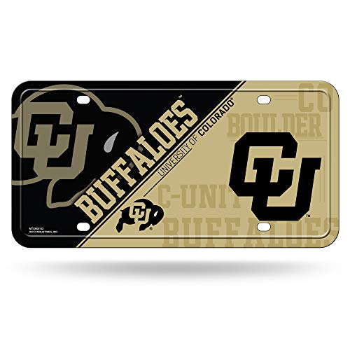 Rico Industries NCAA Colorado Buffaloes Metal License Plate Tag