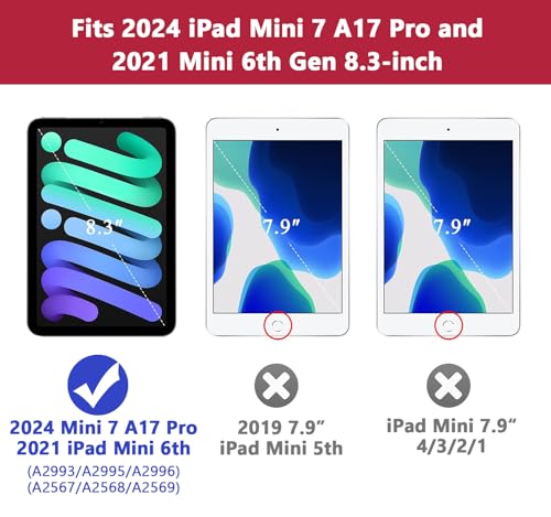 Coque iPad Mini 6 antichoc pour éviter les écrans brisés avec rangement crayon sécurisé - 2