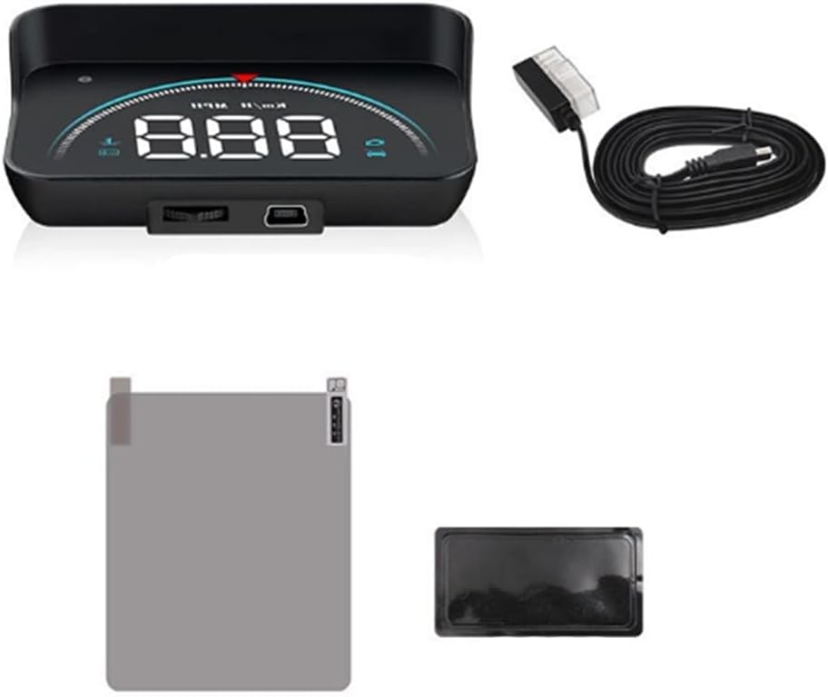 OBD Speedometer Car HUD Projector for Windshield, Digital Display of Speed, Water Temperature, and Voltage