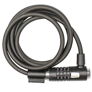 Kryptonite Kryptoflex Schlösser Schwarz 180 cm