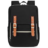 Fuyicat Laptop Backpack for Women Men Travel Business Work, Girls Boys School Backpack College Bookbag Fit 15.6 Inch Notebook (Black)