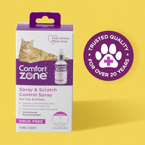 Comfort Zone Cat Calming Spray: Value Size (4 oz)