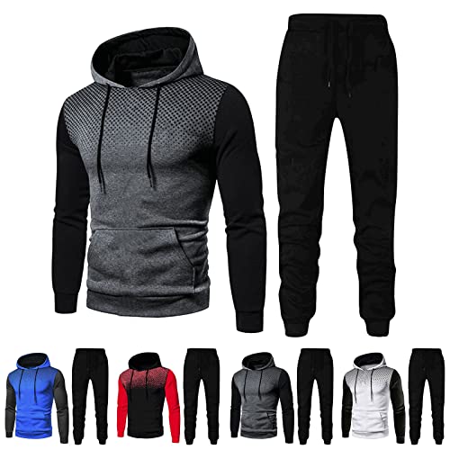 Xiangdanful Survetement Homme Ensemble Blouson et Pantalon Jogging Casual Veste Zipper Sweat 2 Pièces Sports Suit H56STB Cover