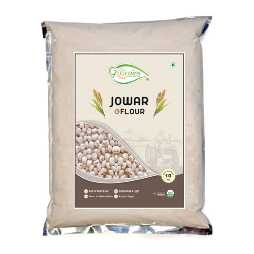 Image of Organic White Sorghum Flour (10Kg) /white Cholam /jovar /jonna /jola For Eating And Cooking By G7 Grains