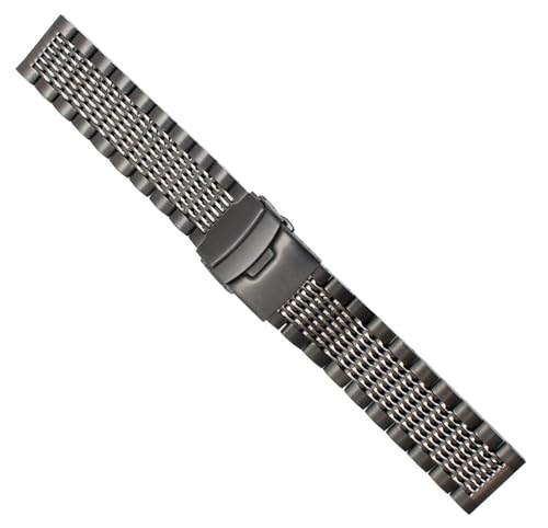 Bracelet de montre en métal robuste avec fermoir de sécurité premium