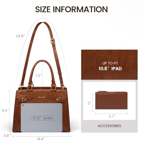 Image of LOVEVOOK Purses and Handbags for Women, Tote Shoulder Bag Satchel Purse and PU Leather Top Handle for ladies