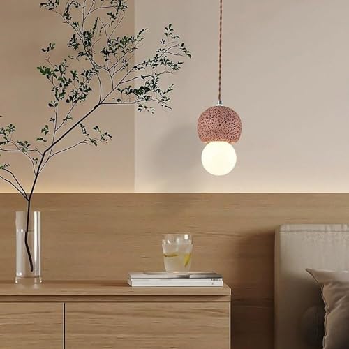 Lámparas colgantes pequeñas y creativas en color blanco nulo minimalista 5