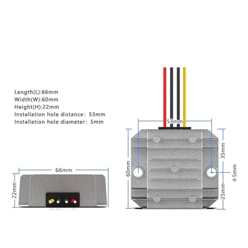 Abaisseur 30-60V à 19V étanche et compact avec courant de sortie 8A