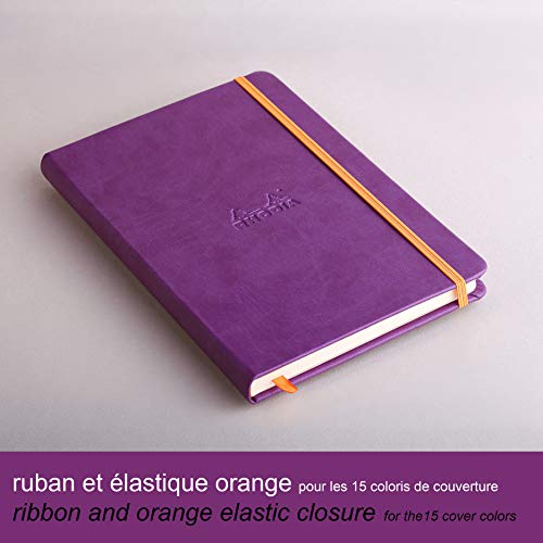 Rhodia Rhodiarama Webnotebook - Lined 96 Sheets - 5 1/2 X 8 1/4 - Purple Cover #TOP1