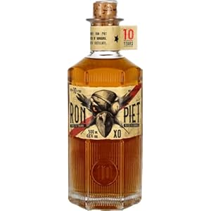 RON PIET RUM – 10 Jahre alter Rum aus Panama mit feinstem Rohrzucker, Single Barrel Rum aus Bourbon-Fässern, in…