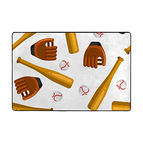 Tapis de baseball ne perd pas ses poils velours corail épais doux - 2