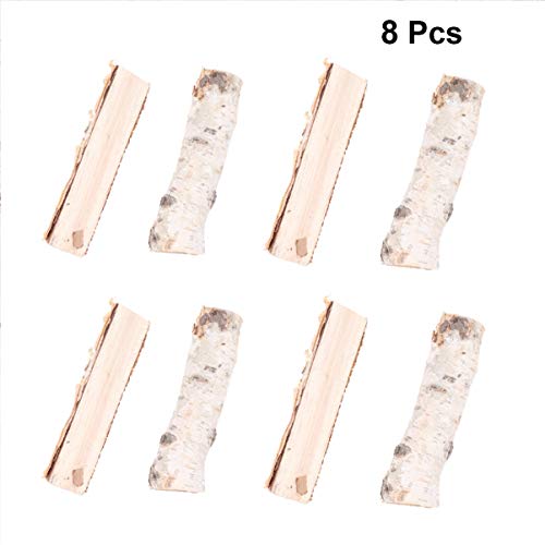 Kesyoo 8 Pcs Christmas Birch Logs Craft Centerpieces Decorative Dry Wooden Sticks Arts Photo Props Centerpieces Decoration #TOP5