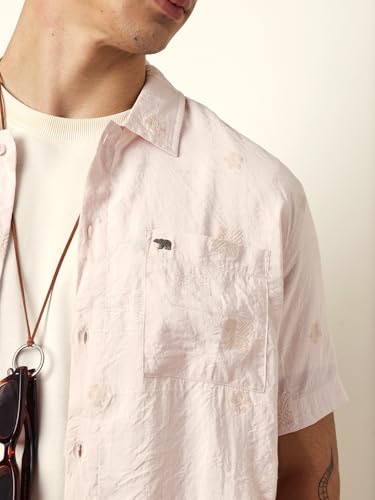 Image of THE BEAR HOUSE Men's Casual Shirt Modern Fit Everyday Wear