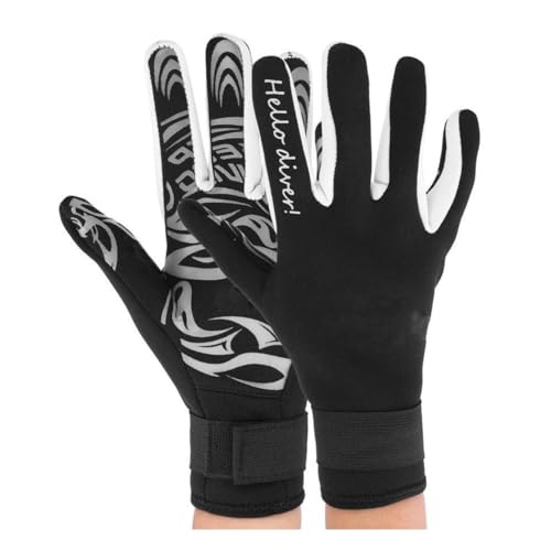 Easnea 2MM Neoprene Diving Gloves Wetsuit Gloves Surfing Gloves Dive Water Gloves Kayaking Gloves Anti-Slip Scuba Gloves for Snorkeling Skiing Swimming Surfing Fishing (Black XL)