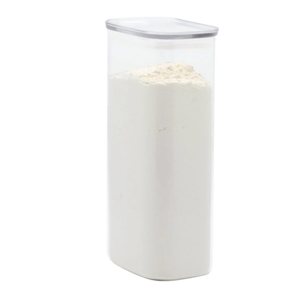 PEBBLY - Set mit 3 hohen und rechteckigen Vorratsdosen aus Glas mit Glasdeckeln – 470 ml, 1,2 l und 1,8 l – optimierte Aufbewahrung für eine organisierte Küche