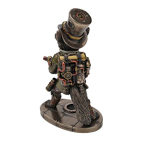 Estatua Resina acabado bronce Steampunk 6.25 in miniatura 4