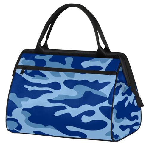 Overnight Weekender Bag for Women Men Camouflage Design Abstract Waterproof Carry On Travel Duffel Bags with Zipper Lightweight Sports Gym Bag Luggage Workout Handle Bags for Traveling Yoga Camping