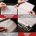OfficeWerks Clear Sheet Protectors 8.5x11 for 3 Ring Binder, 35 Micron Plastic Sleeves, Top Loading, Reinforced Holes, Archival Safe, Durable Page Protectors for Documents and Binders (500)