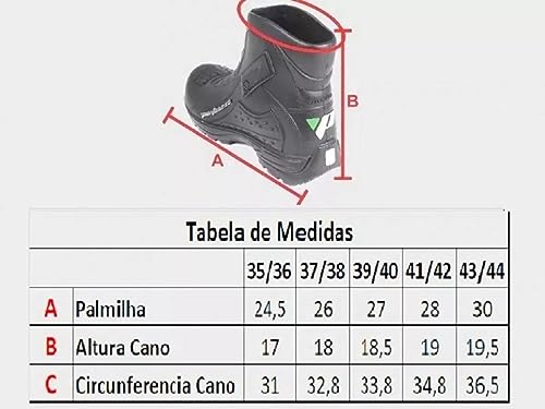 Bota Borracha Galocha Polaina PVC Chuva Cano Curto Impermeável Preta Pantaneiro Moto Motoboy Motocil