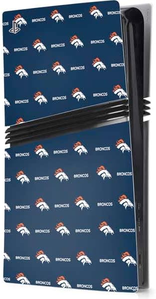 Skinit Decal Gaming Skin Compatible with PS5 Pro Console - Officially Licensed NFL Denver Broncos Blitz Series Design