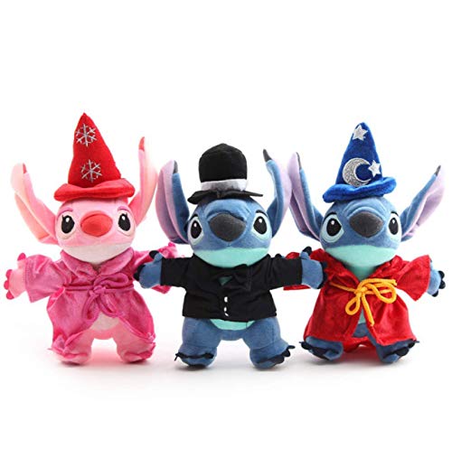 JMUNG 3 stks/set Kawaii Stitch Pluche Pop Speelgoed Anime Lilo En Stitch Gevulde Pop Leuke Stich Pluche Speelgoed Kinderen Kids Verjaardagscadeau 25 cm